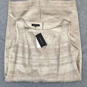 Lafayette 148 wool blend light shimmer dress